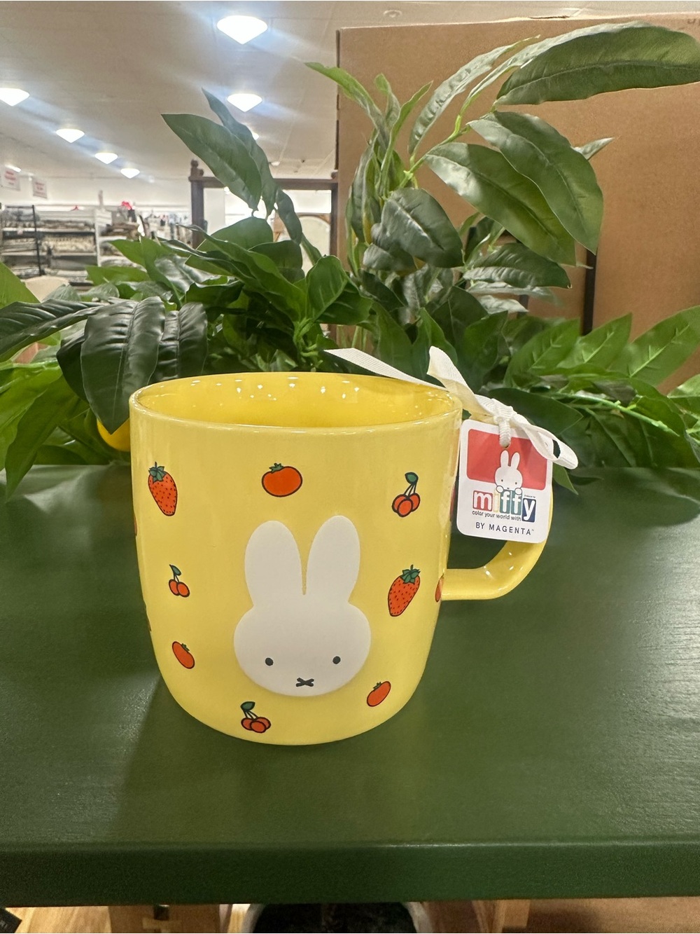 miffy Yellow Ceramic Cup with Fruit Accents